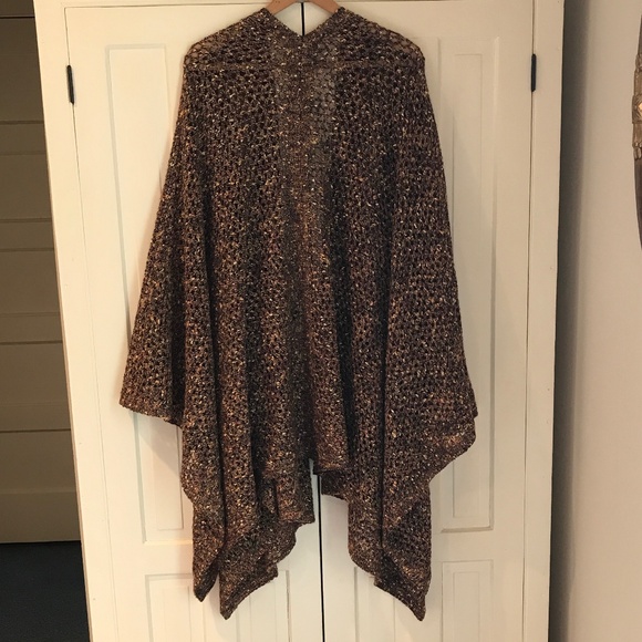 ST JOHN SPORT CHESTNUT SHAWL - Picture 2 of 12